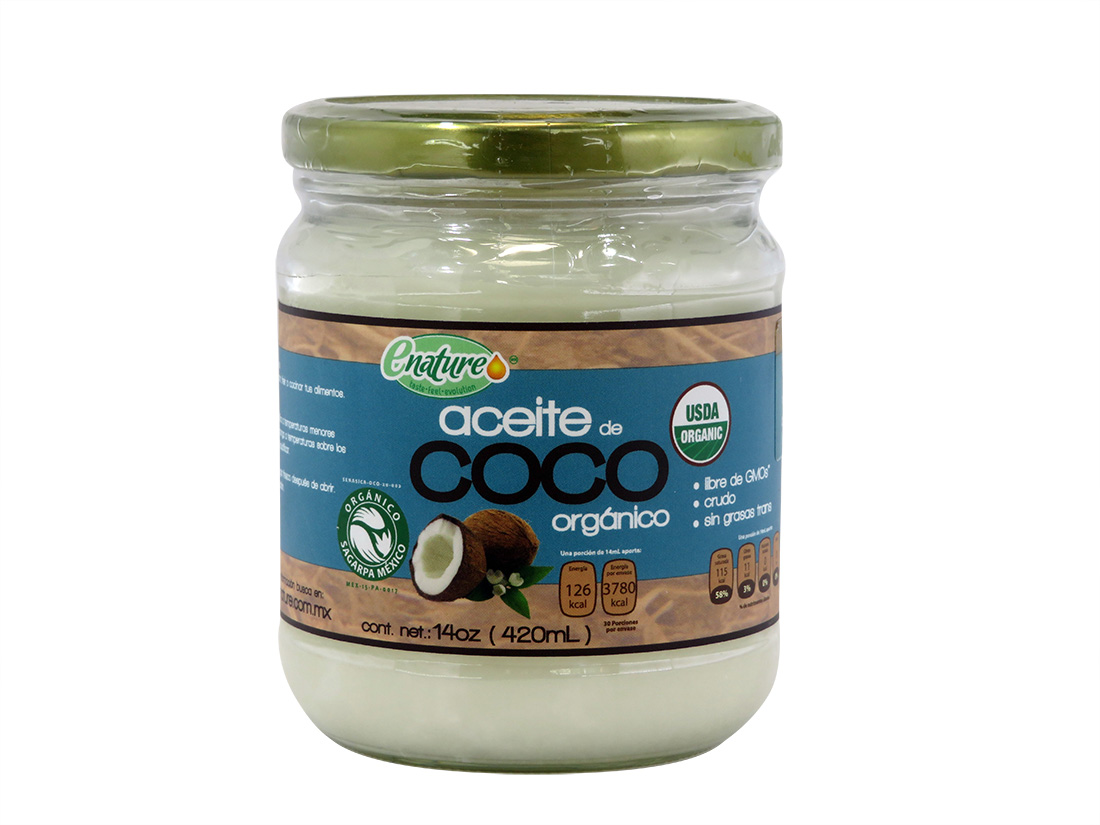 Aceite de Coco Organico Extra Virgen